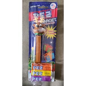Vintage Target Reindeer Pez Dispenser With Candy